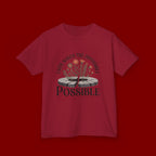 Kids Tee — “Faith Makes the Impossible Possible” Floral Inspirational Shirt