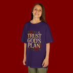 Kids Tee — "Trust God's Plan" Floral Faith T‑Shirt