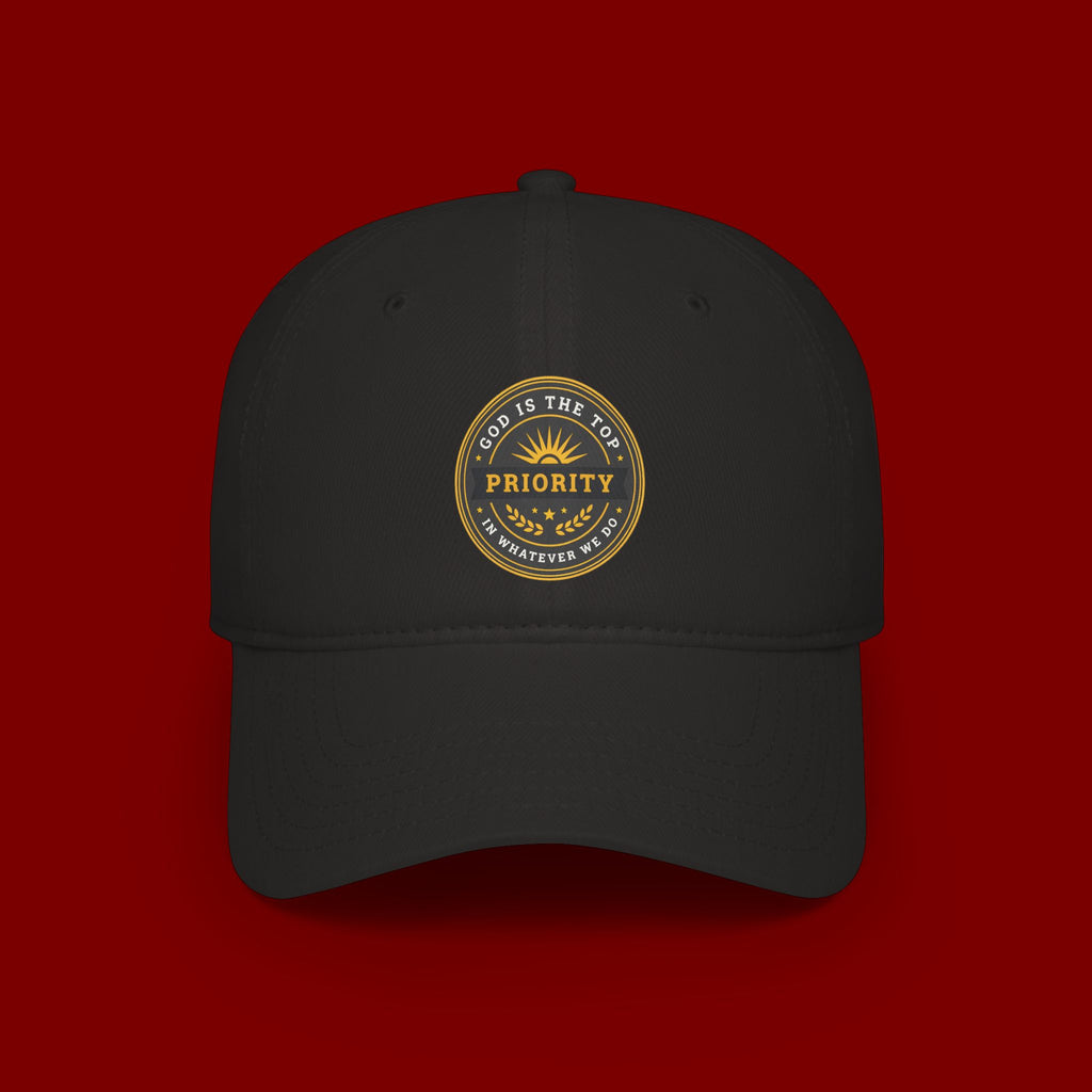Baseball Cap — "God Is The Top Priority" Emblem Hat