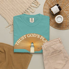 Trust God's Plan Lighthouse T-Shirt — Faith Coastal Tee