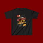 Kids Tee — "God Is Always Listening, Keep On Praying" Inspirational Religious Shirt