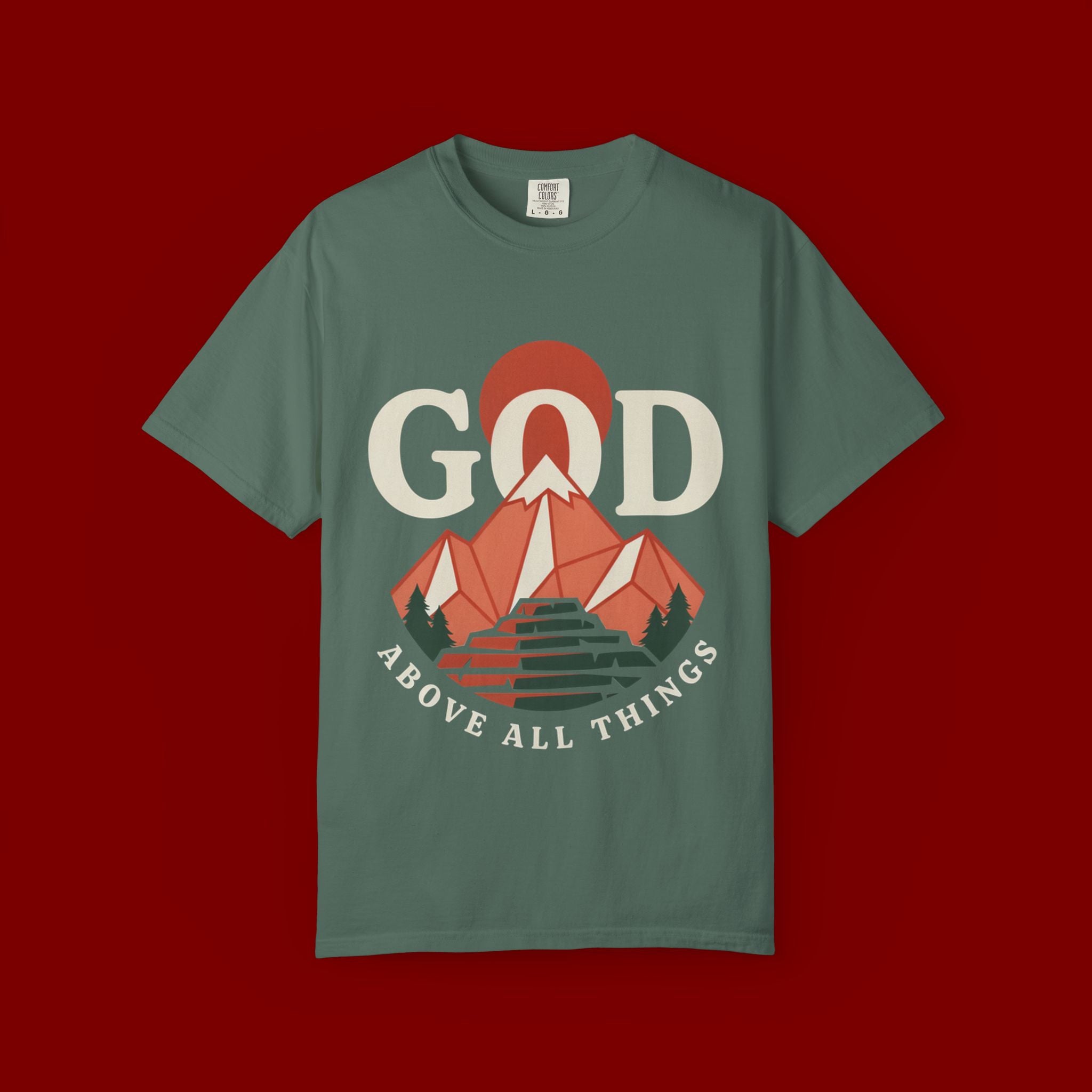 God Above All Things Mountain T-Shirt