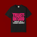 Trust in God T-Shirt — Retro Pink Faith Graphic Tee