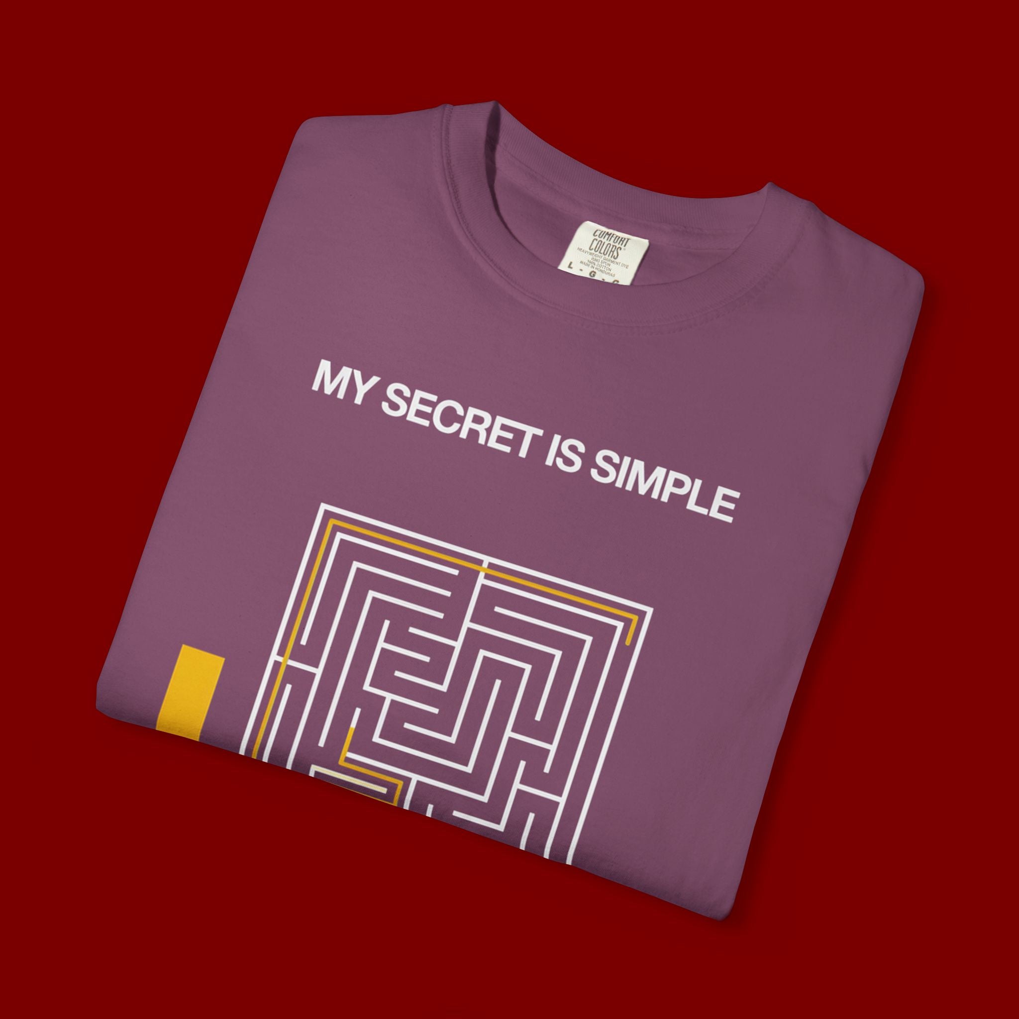 I Pray Maze T-Shirt — "My Secret Is Simple" Christian Faith Tee