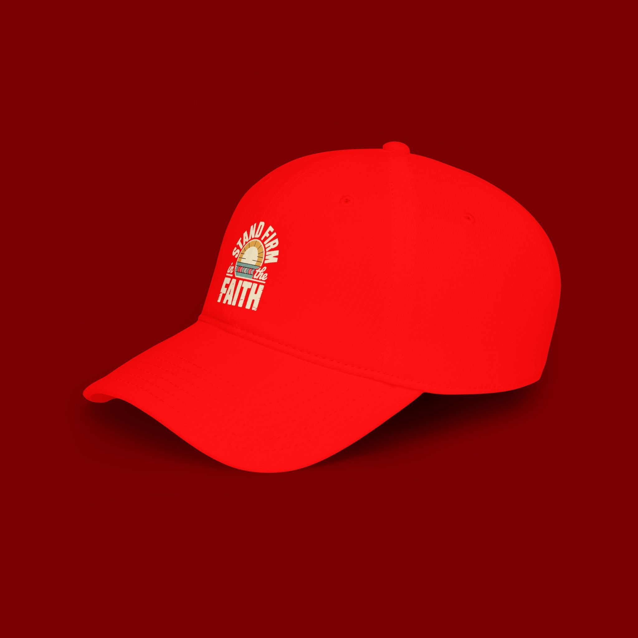 Stand Firm in the Faith Baseball Cap — Christian Faith Dad Hat