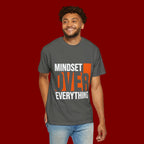 OVER Block Graphic T-Shirt — Bold Orange Minimalist Tee