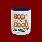 Praise the Lord Coffee Mug – Retro Christian Faith Accent Mug (11/15oz)