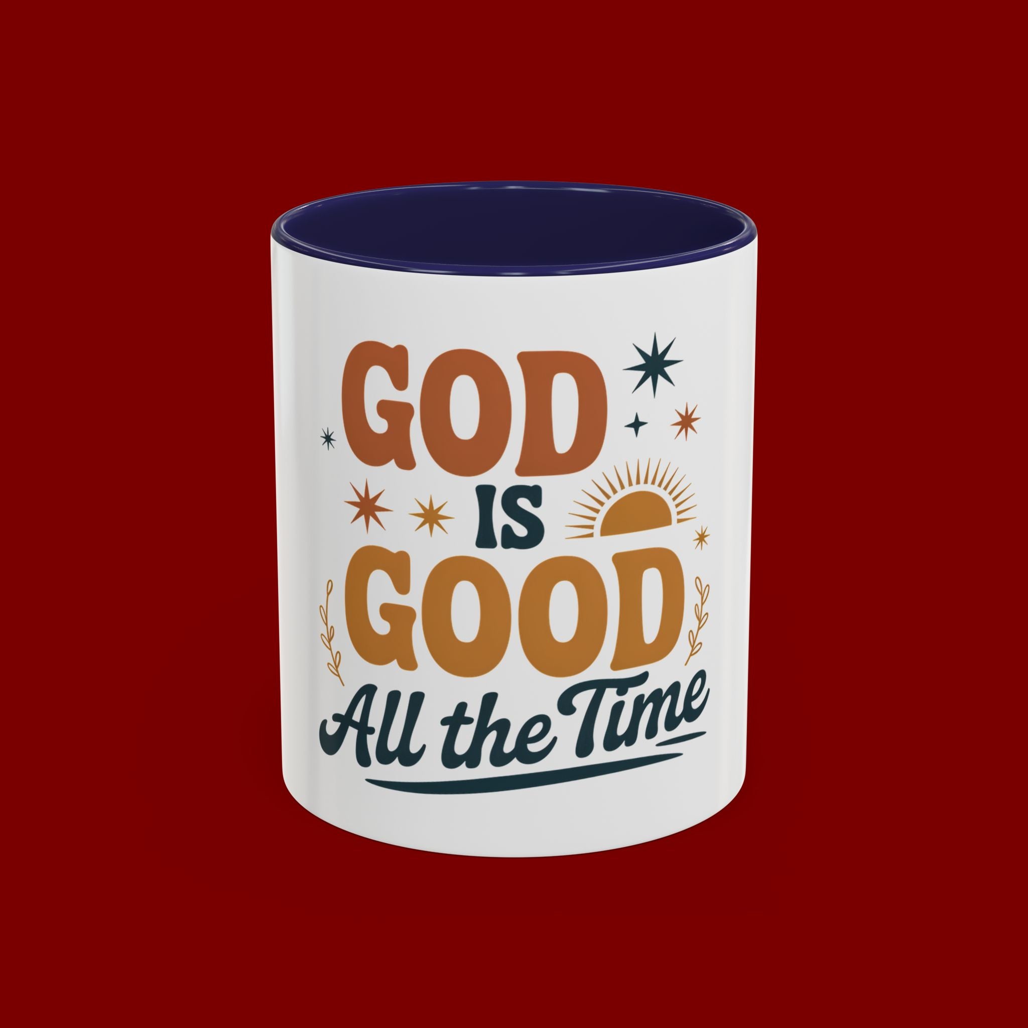 Praise the Lord Coffee Mug – Retro Christian Faith Accent Mug (11/15oz)