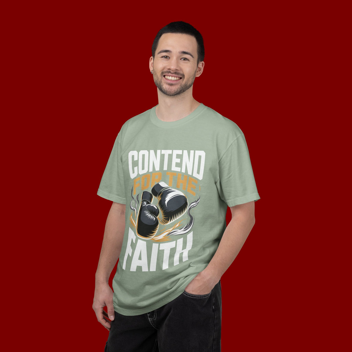 Boxing Gloves "For The" Graphic T-Shirt — Vintage Fight Club Tee