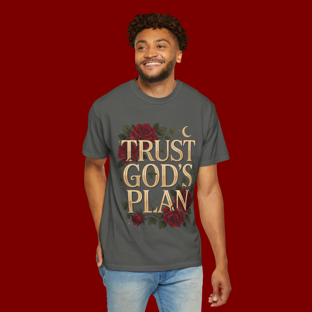 Trust God's Plan Floral T-Shirt — Inspirational Christian Tee