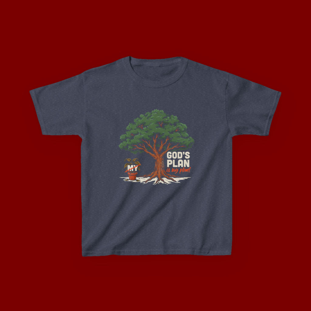 Kids Tee — Cute Tree & Plant Pot Illustration (“Grow Big, Little One”)
