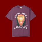 Make a Way Christian T-Shirt — 'God Will Always Make a Way' Sunset Faith Tee