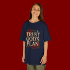 Kids Tee — "Trust God's Plan" Floral Faith T‑Shirt