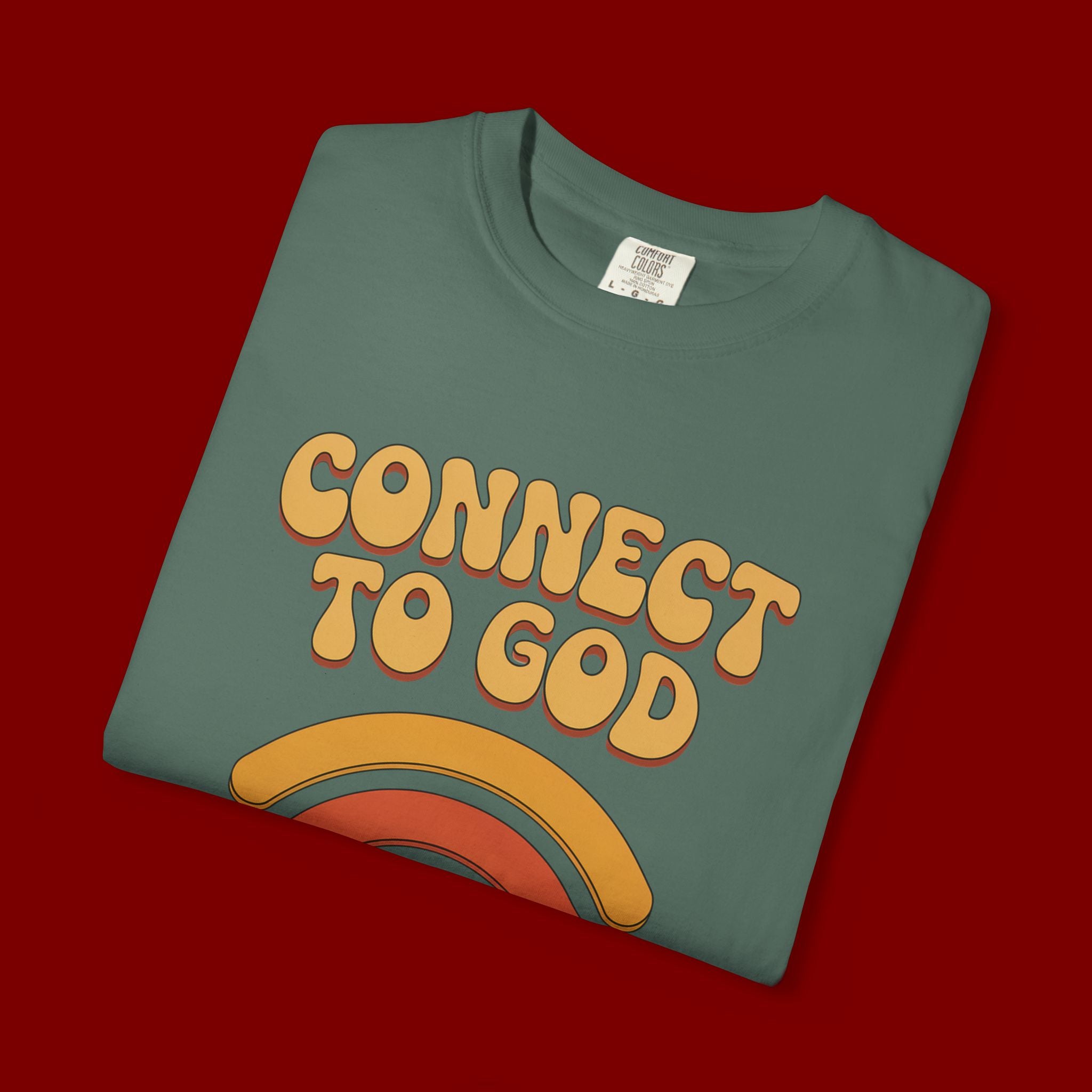 Connect to God T-Shirt — "The Password Is Prayer" Retro Faith Tee