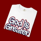 God Is Greater American Flag T-Shirt