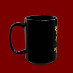 Connect to God Mug - "The Password Is Prayer" Inspirational Black Coffee Cup
