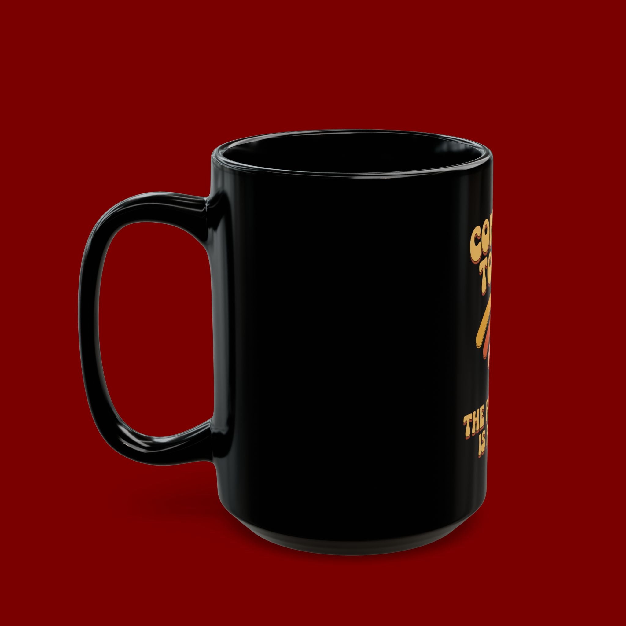Connect to God Mug - "The Password Is Prayer" Inspirational Black Coffee Cup
