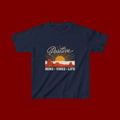 Kids T-Shirt - "Positive" Retro Sunrise Tee (Mind • Vibes • Life)