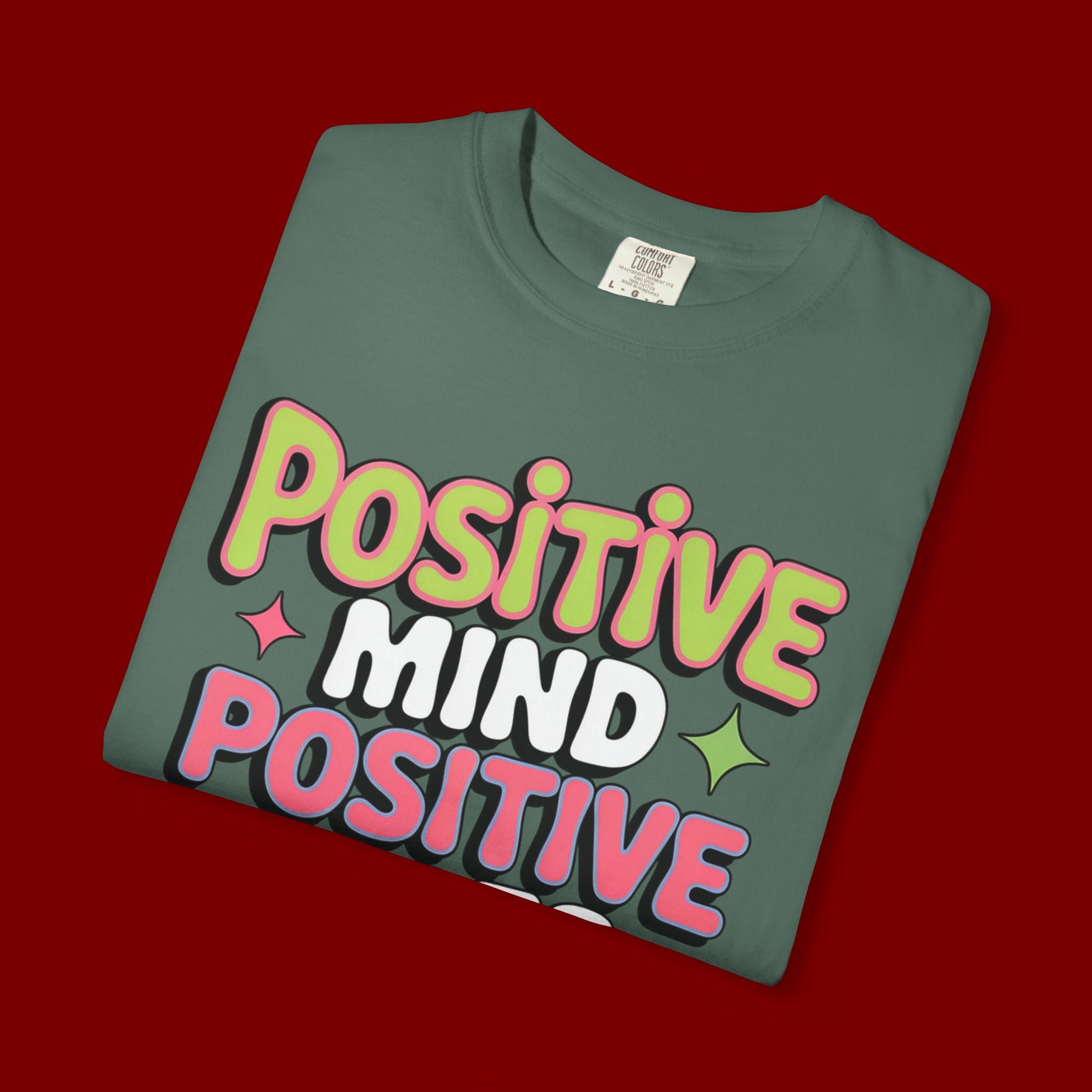 Positive Mind Positive Vibes Positive Life T-Shirt — Retro Smile Graphic Tee