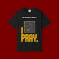 I Pray Maze T-Shirt — "My Secret Is Simple" Christian Faith Tee