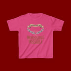 Kids Tee — "Faith Makes the Impossible Possible" Inspirational Graphic
