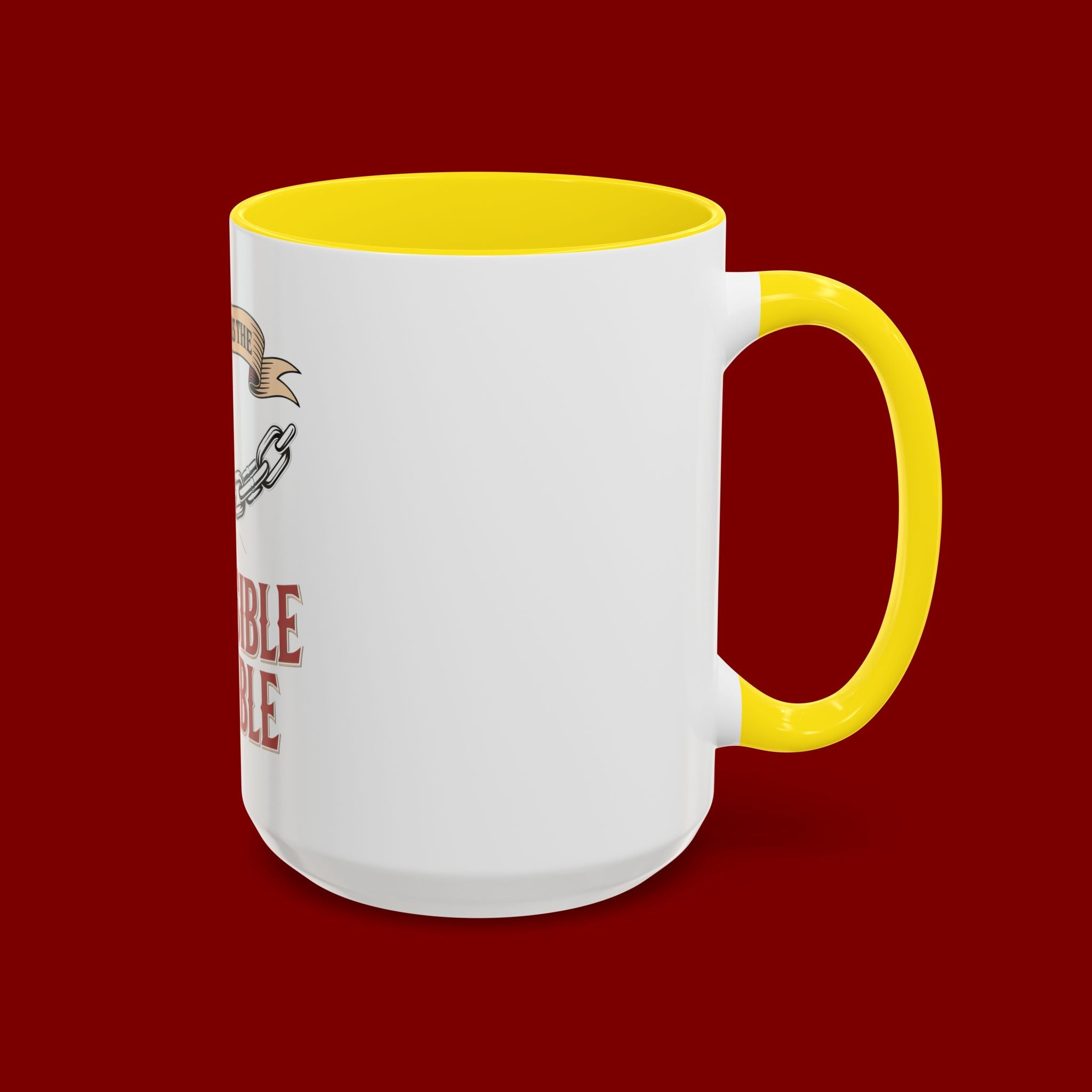 Accent Coffee Mug — "Faith Makes the Impossible Possible" Inspirational Ceramic Mug