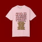 God Is So Much Bigger Tee — Retro Faith Graphic T-Shirt