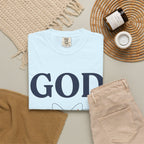 God Above All Things T-Shirt — Faith Graphic Tee with Cosmic Design