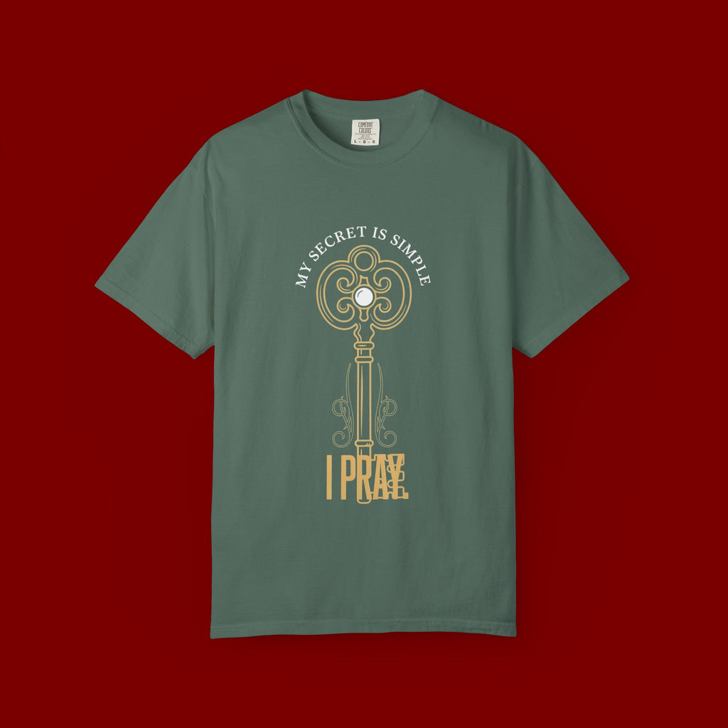 I Prae Key Graphic T-Shirt — 'My Secret Is Simple' Vintage Key Tee
