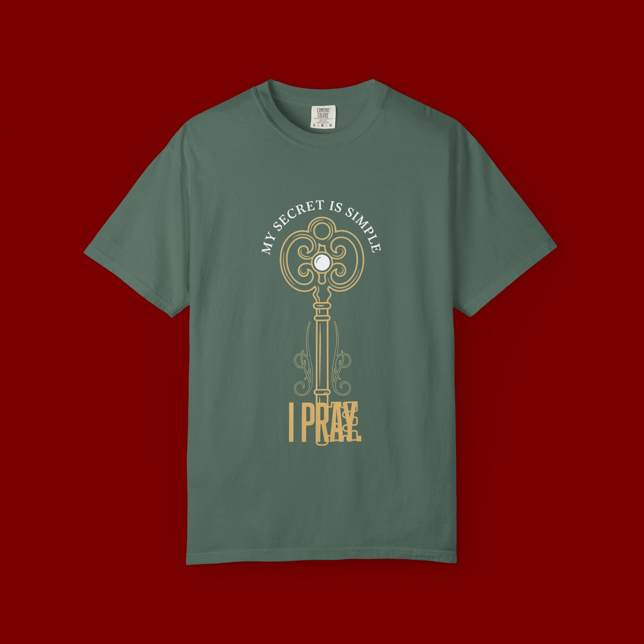 I Prae Key Graphic T-Shirt — 'My Secret Is Simple' Vintage Key Tee