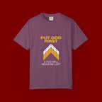Put God First T-Shirt — Christian Faith Graphic Tee