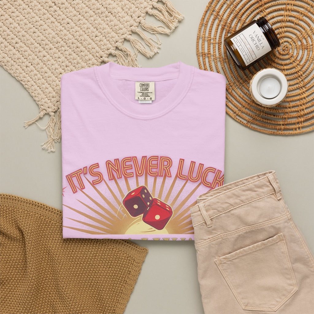 "It's Never Luck, It's Always God" Christian Graphic T-Shirt