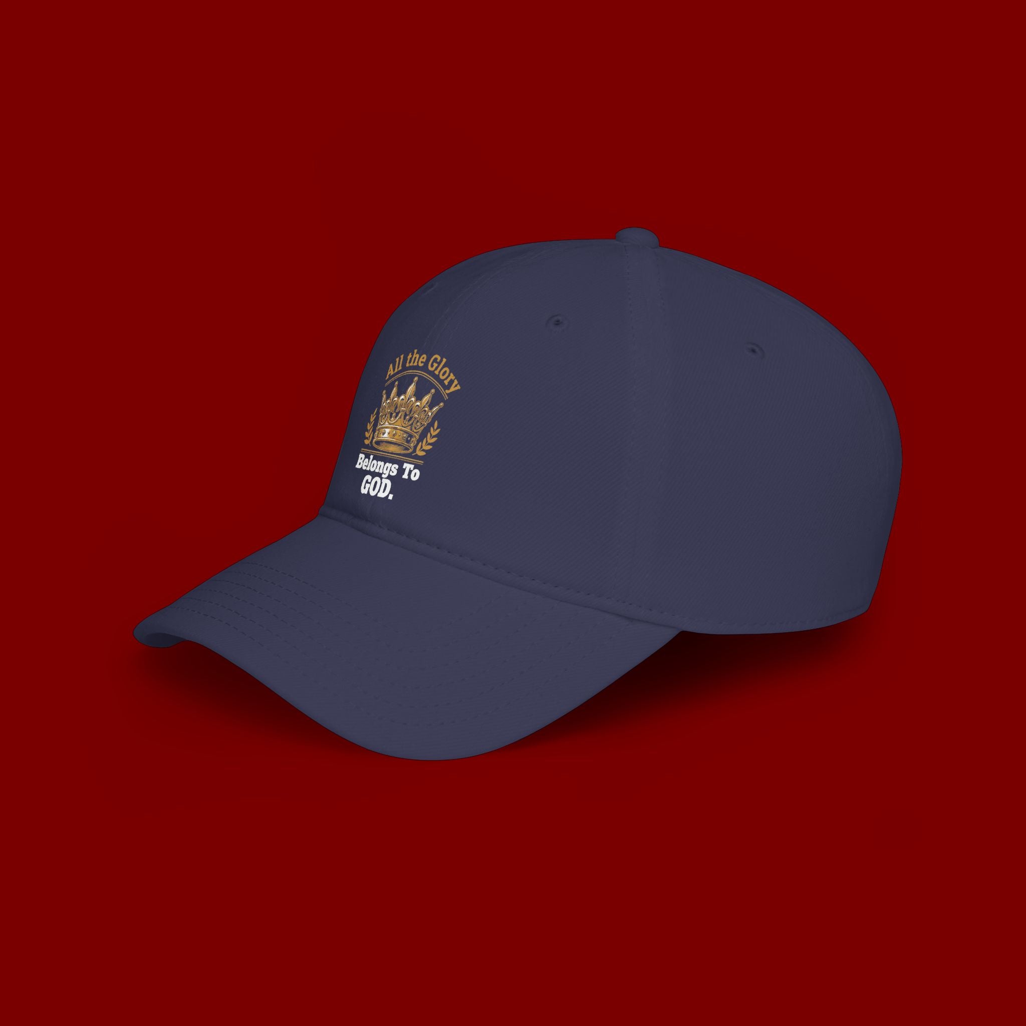 All the Glory Belongs to God Red Low Profile Baseball Cap