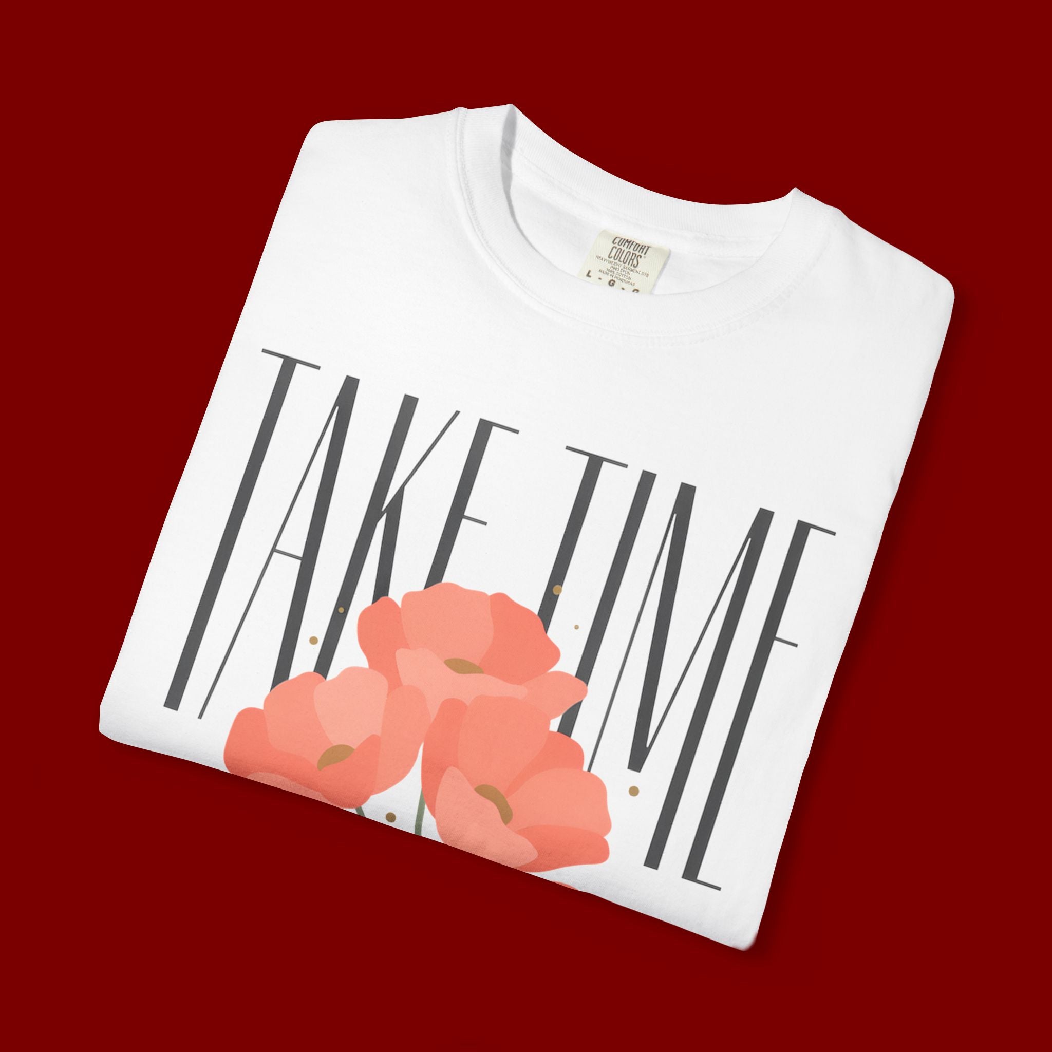 T-Shirt — "Take Time to Pray" Floral Christian Tee
