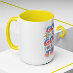 God Is Good All The Time Accent Coffee Mug — Inspirational Christian Coffee Cup (11/15oz)