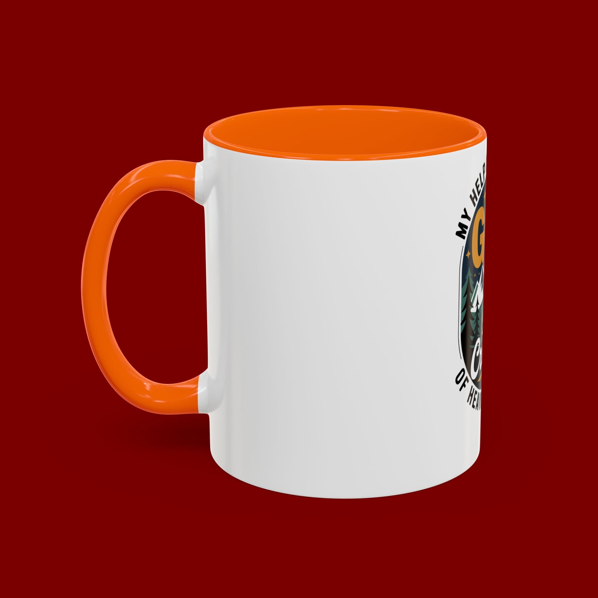 Christian Coffee Mug — “My Help Is Only From God The Creator” Accent Mug