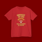 Kids Tee - "Connect to God" WiFi Prayer Graphic Shirt