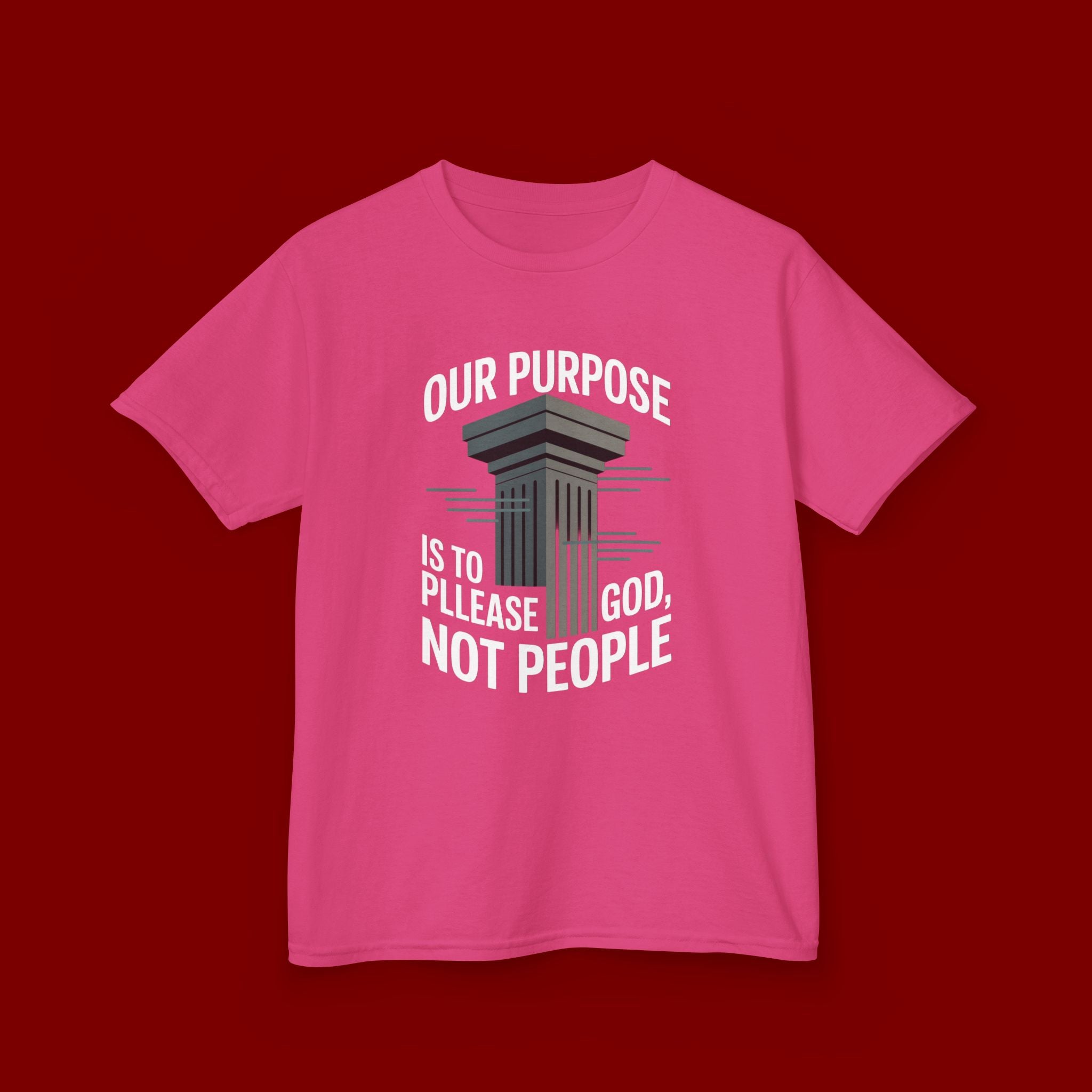 Kids T-Shirt — "Our Purpose Is To Please God, Not People" Faith Graphic Tee