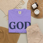 God Above All Things T-Shirt — Faith Graphic Tee with Cosmic Design