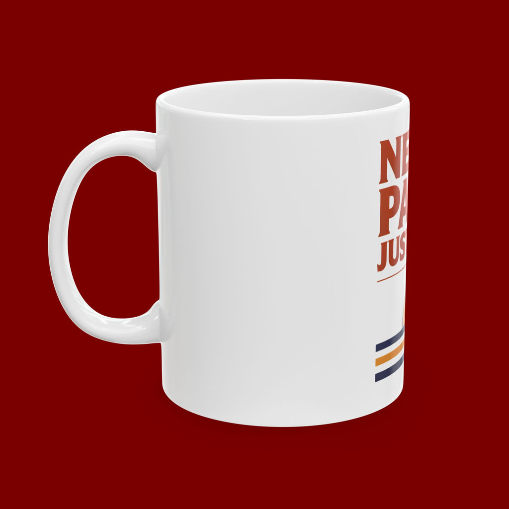 Never Panic Just Pray Ceramic Mug — Inspirational Christian Coffee Cup (11oz or 15oz)