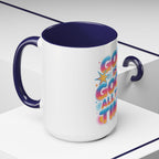 God Is Good All The Time Accent Coffee Mug — Inspirational Christian Coffee Cup (11/15oz)