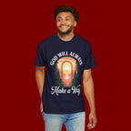 Make a Way Christian T-Shirt — 'God Will Always Make a Way' Sunset Faith Tee
