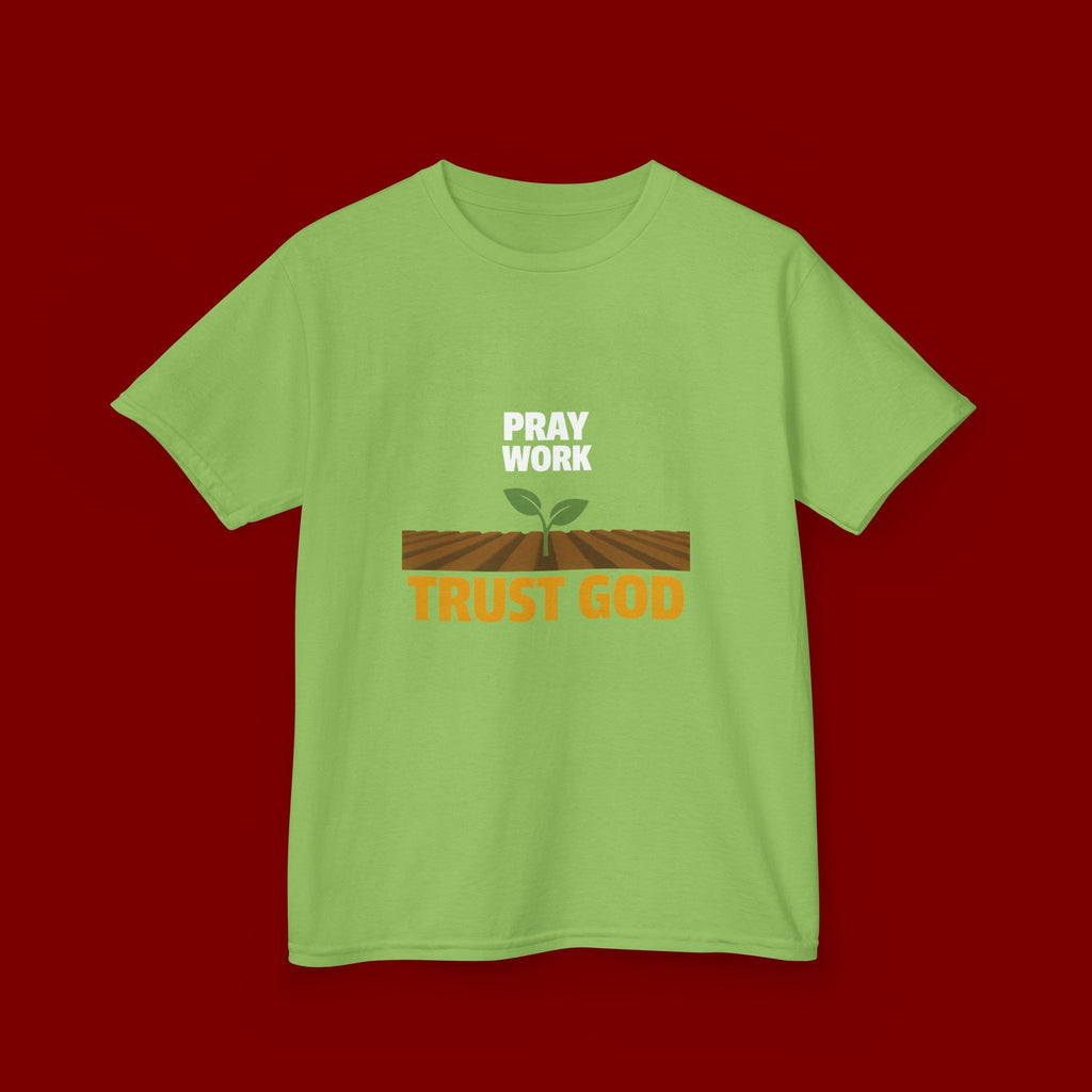 Kids Tee — "Trust God" Sprout Graphic