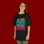 Kids Tee — "Let Your Faith Be Bigger Than Your Fears" Inspirational Graphic