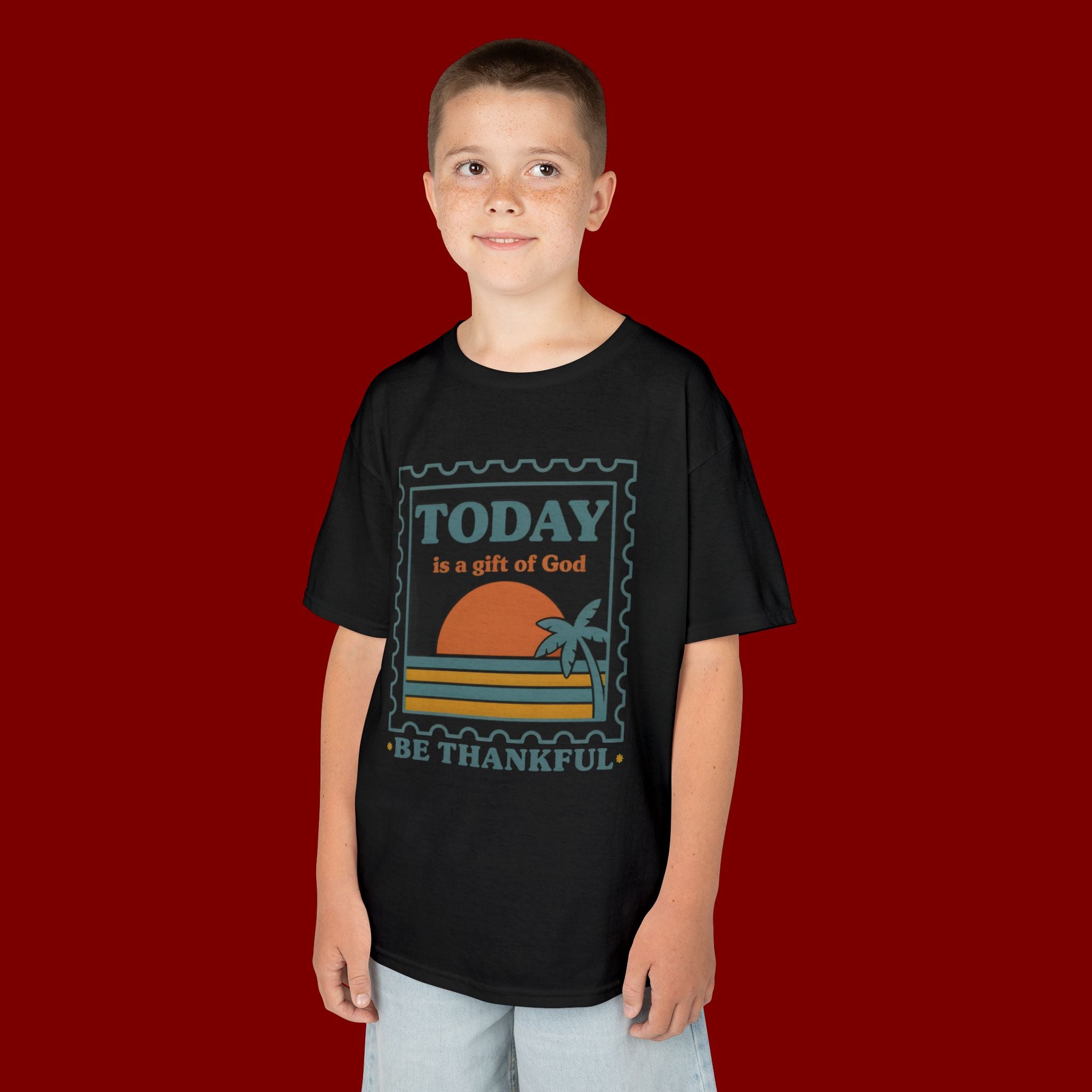 Kids 'Today Is a Gift of God - Be Thankful' Graphic Tee