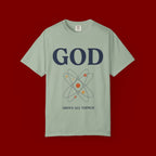 God Above All Things T-Shirt — Faith Graphic Tee with Cosmic Design