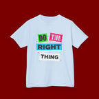 Kids Tee - "Do The Right Thing" Bold Colorblock Graphic