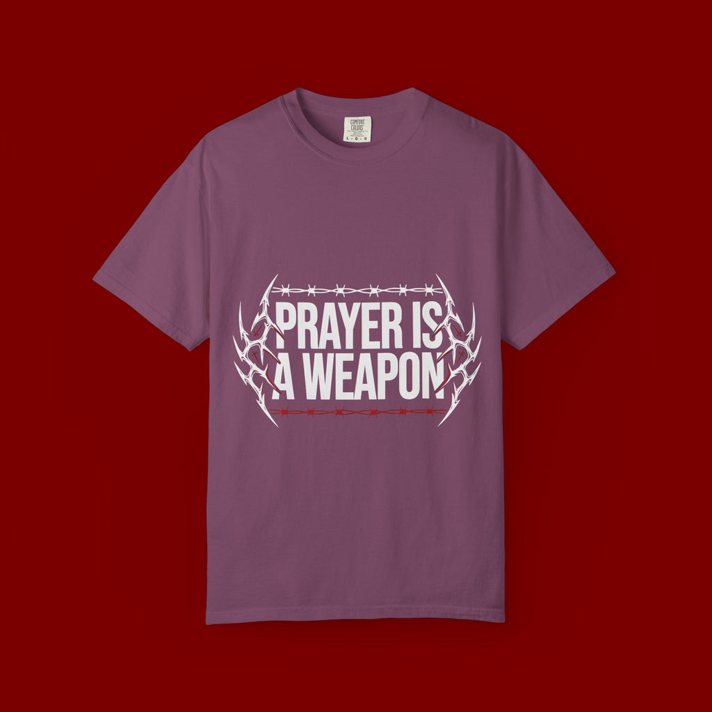Prayer Is A Weapon T-Shirt — Christian Faith Graphic Tee