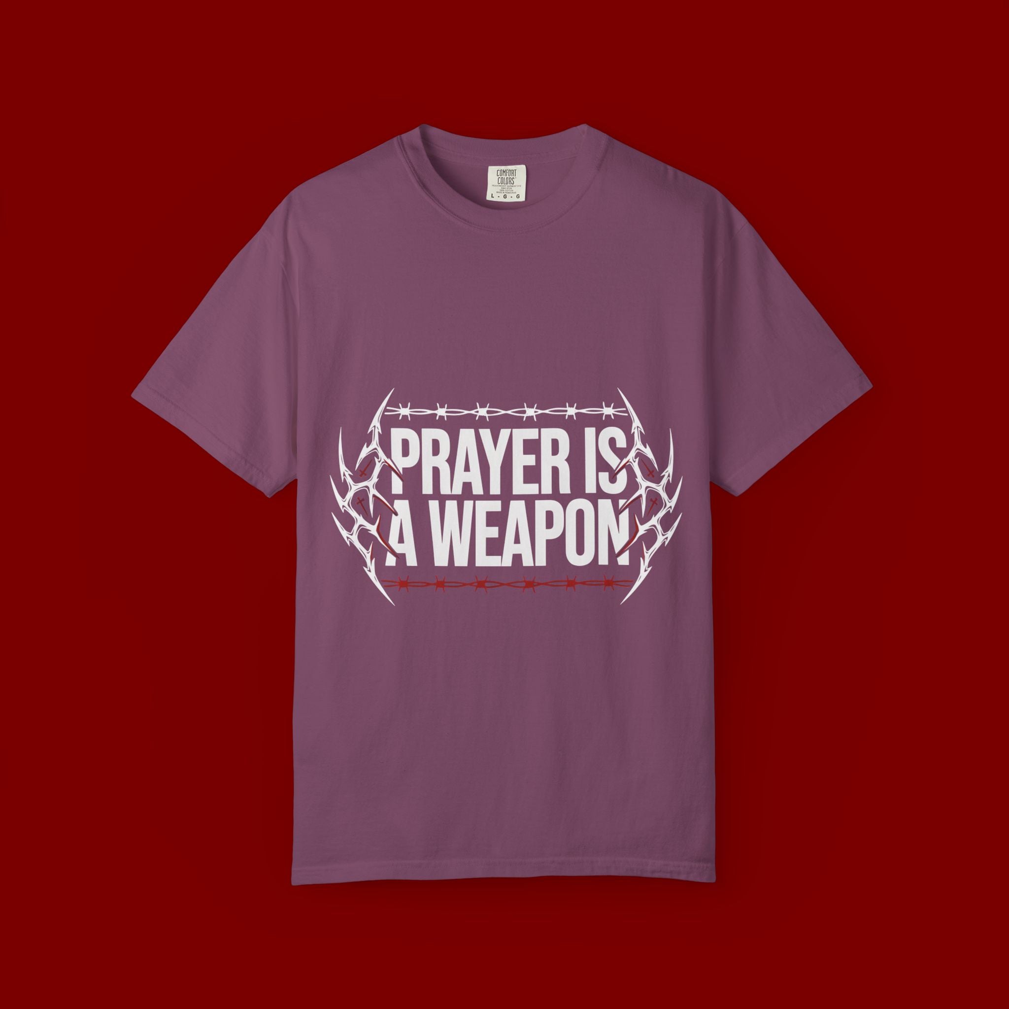 Prayer Is A Weapon T-Shirt — Christian Faith Graphic Tee