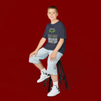 Kids Tee – "Pray & Never Give Up" Inspirational Plant Graphic